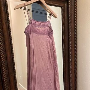 Dosa slip dress dusty purple 100 % silk size 1,